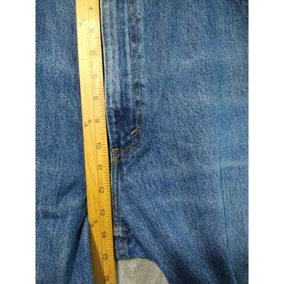 Levis 550 Jeans Mens 44x29 Blue Denim Relaxed Fit Tapered Leg Casual Dark Wash - Picture 4 of 10